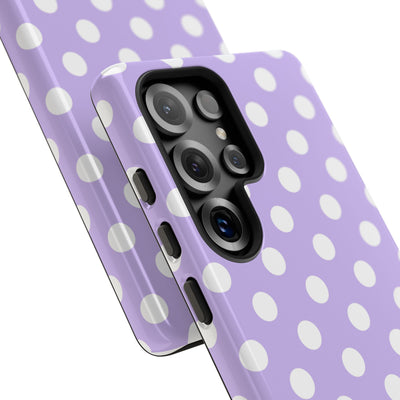 Lavender Polka Grid · Tough Θήκη για Samsung