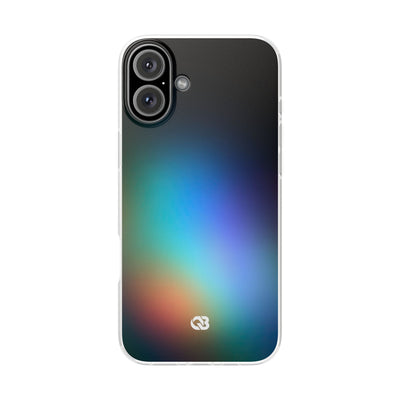 Black Lite Phone Case for iPhone - Electric Prism Grain