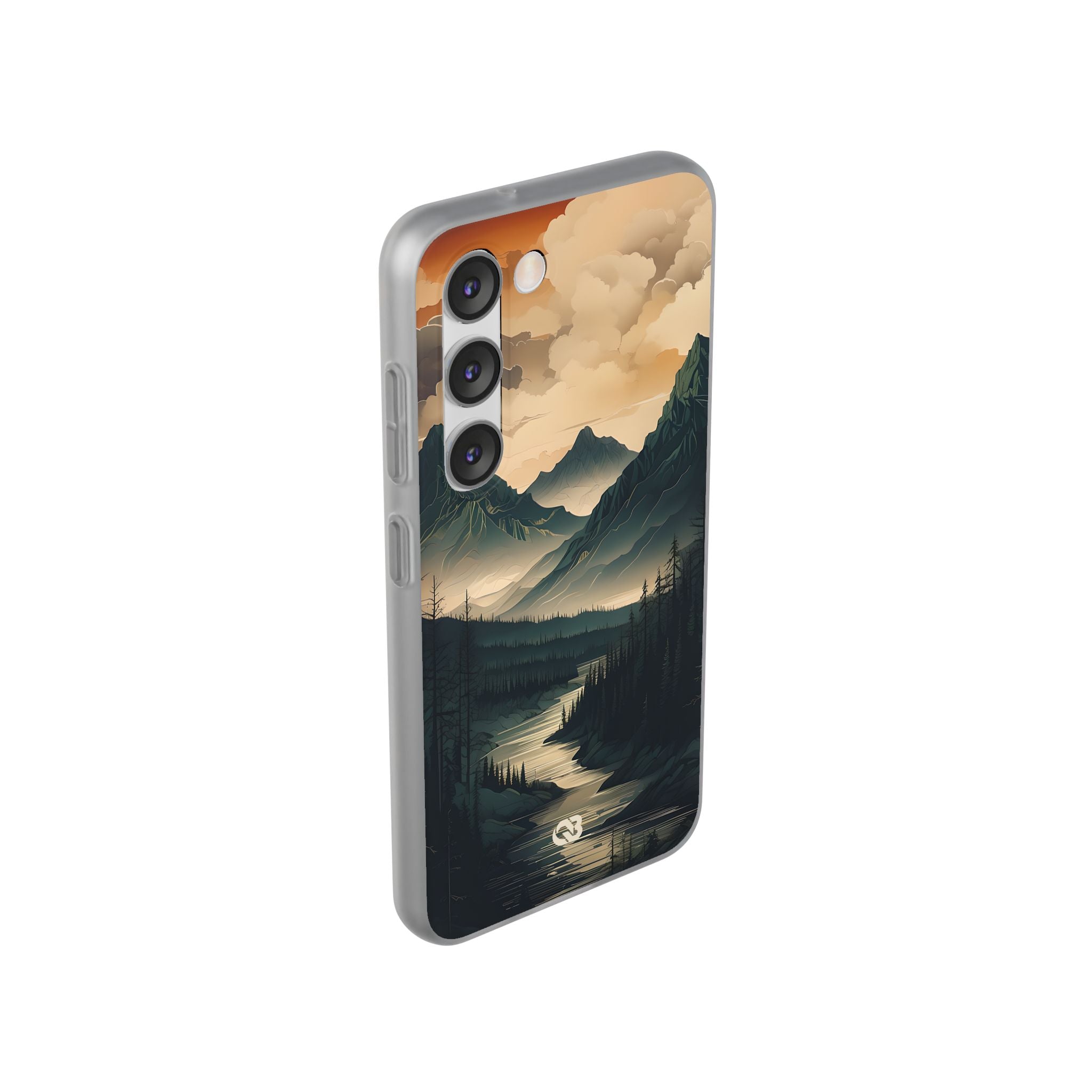 Summit River Dusk · Soft Phone Case for Samsung