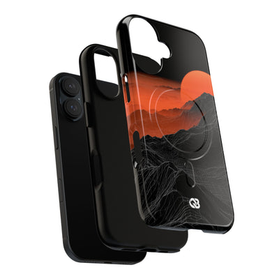 Solar Ridge Mesh · Tough 2.0 Magnetic Phone Case for iPhone · Black