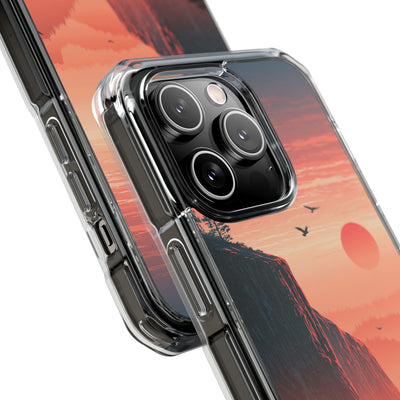 Orange Impact MagSafe Phone Case for iPhone - Crimson Ridge Flight