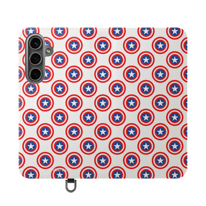 Star Shield Pattern - Samsung S24 Plus Case - Wallet