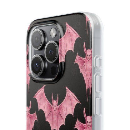 Pink Batwave iPhone 15 Pro Case - Soft