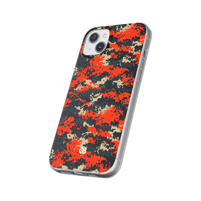 Signal Pixel Camo · Lite Phone Case for iPhone ·  Orange