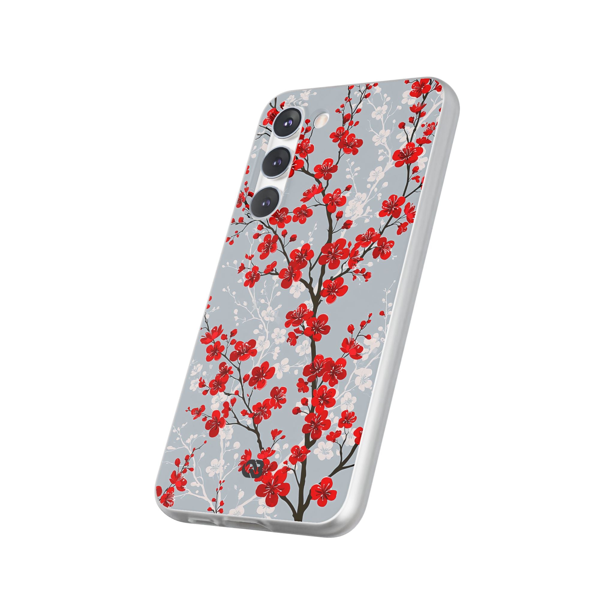 Grey Lite Phone Case for Samsung - Crimson Sakura Slate