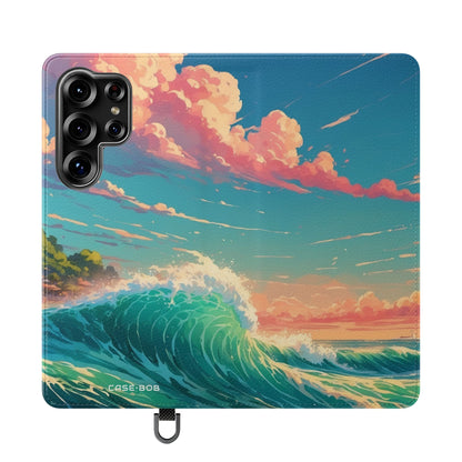 Sunset Wave - Samsung S25 Ultra Case - Lompakko