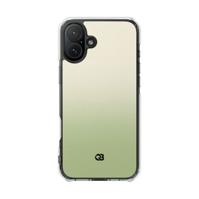 Green Impact MagSafe Phone Case for iPhone - Bone Sage Fade