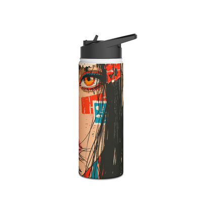 Shibuya Street Collage · Insulated Water Bottle · Red