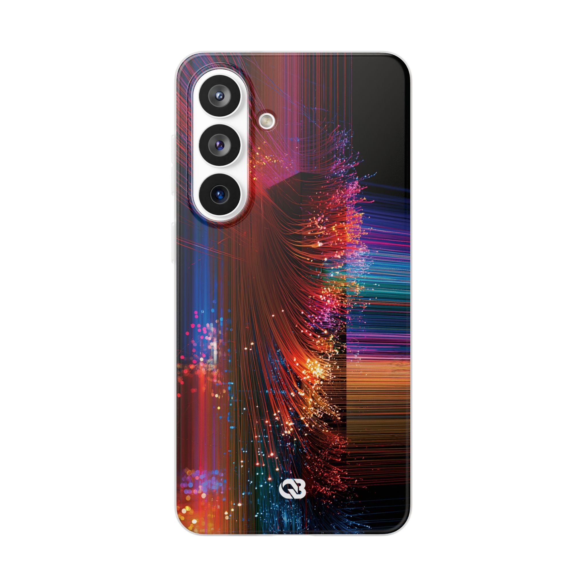 Black Lite Phone Case for Samsung - Cyber Optic Streak
