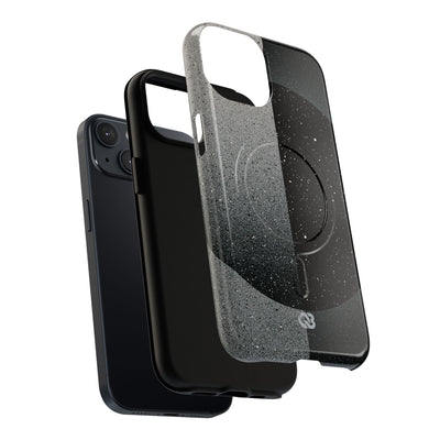 Black Tough 2.0 Magsafe Phone Case for iPhone - Lunar Static Orbit