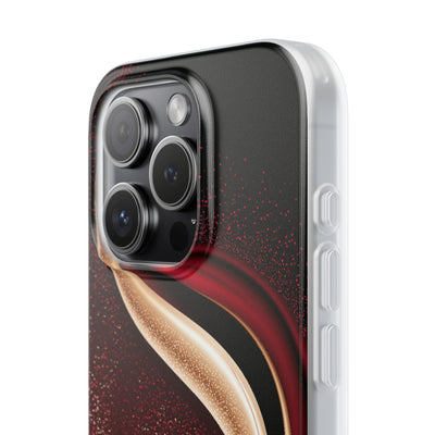 Gilded Crimson Flow · Lite Phone Case for iPhone ·  Red