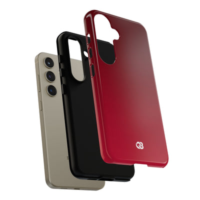 Red Tough Phone Case for Samsung - Crimson Velvet Fade