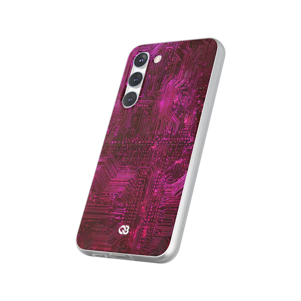 Magenta Circuit Trace · Lite Phone Case for Samsung · Pink