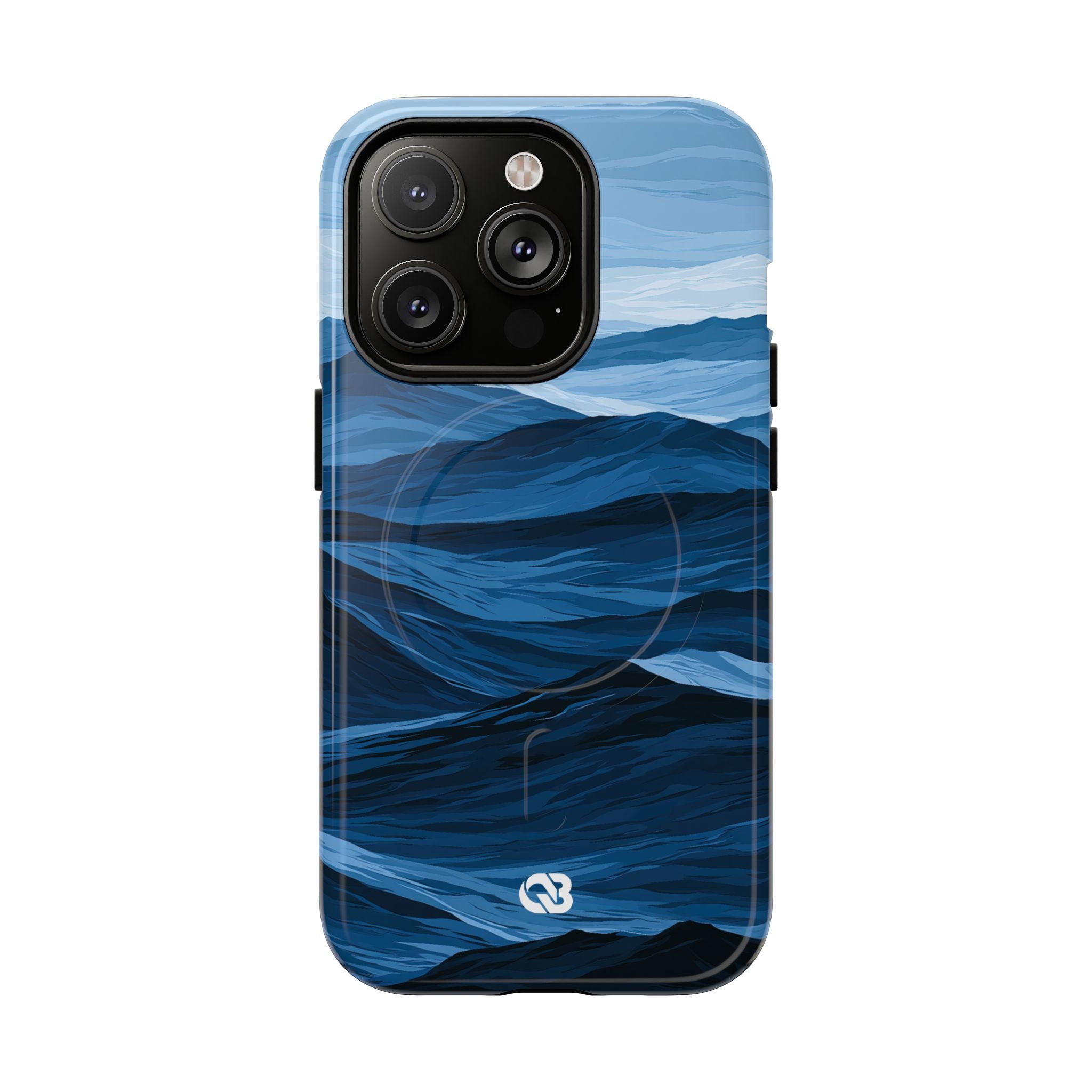 Blue Tough 2.0 Magsafe Phone Case for iPhone - Cobalt Ridge Tides