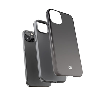 Grey Tough Phone Case for iPhone - Obsidian Ash Fade