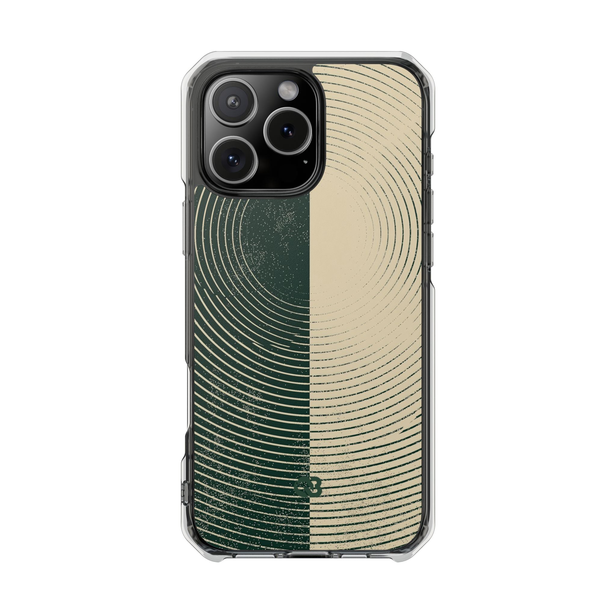 Green Impact MagSafe Phone Case for iPhone - Evergreen Split Grain