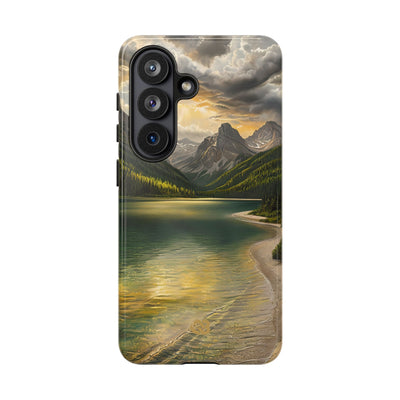 Gilded Mountain Lake · Tough etui na telefon dla Samsung