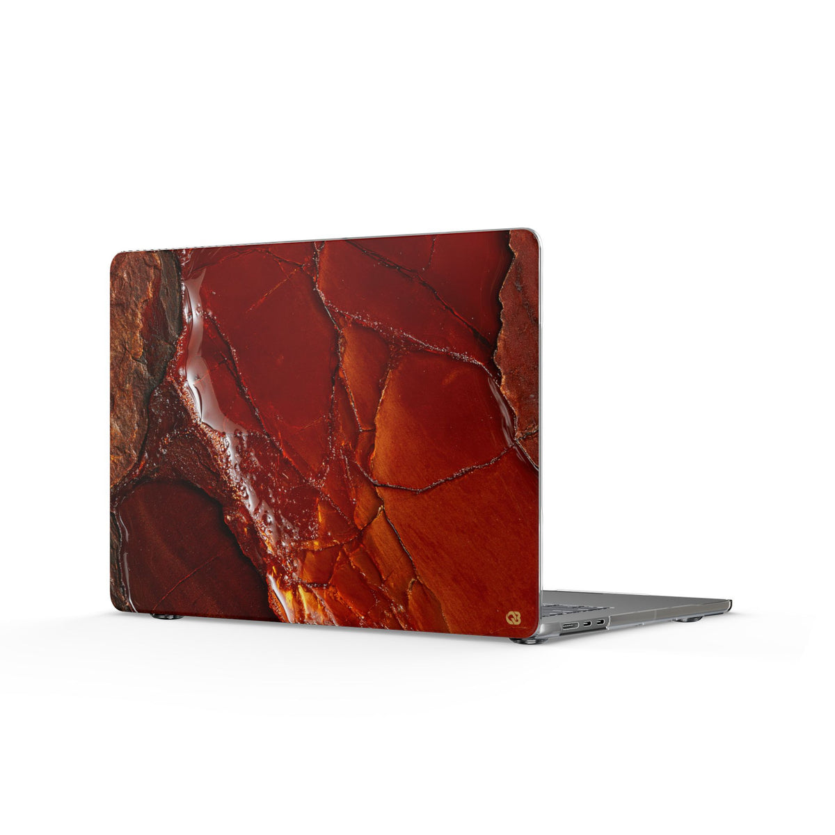 Amber Embrace · Clear Hard Case for MacBook · Brown