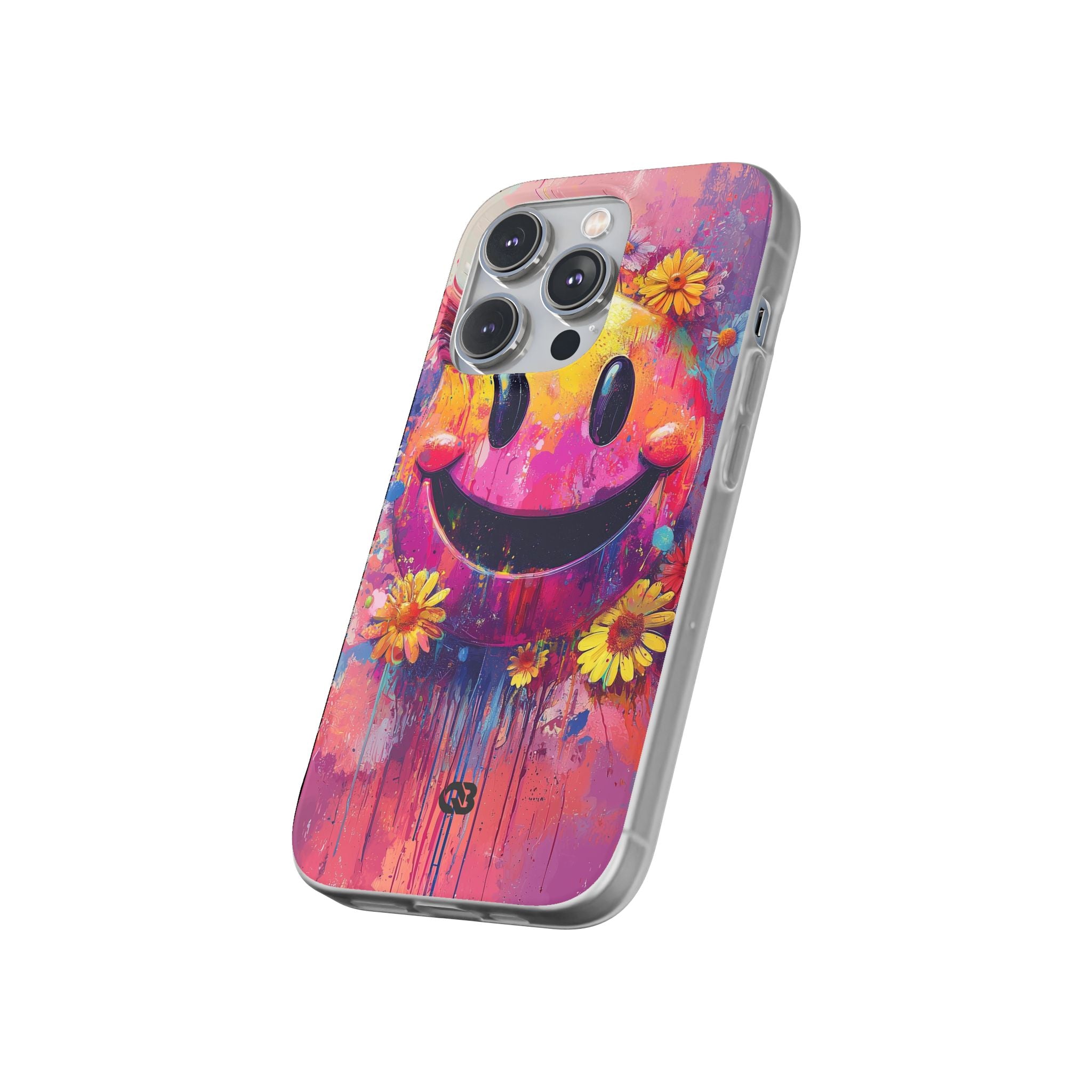 Vivid Grin Graffiti · Soft Phone Case for iPhone
