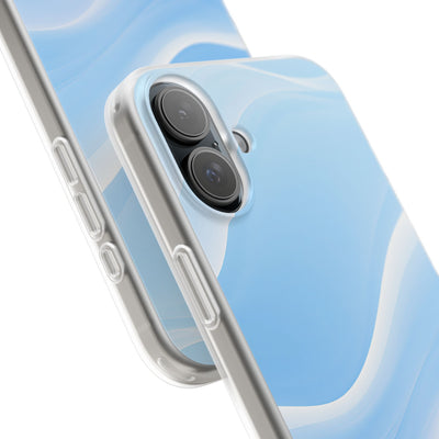 Blue Lite Phone Case for iPhone - Glacial Blue Silk