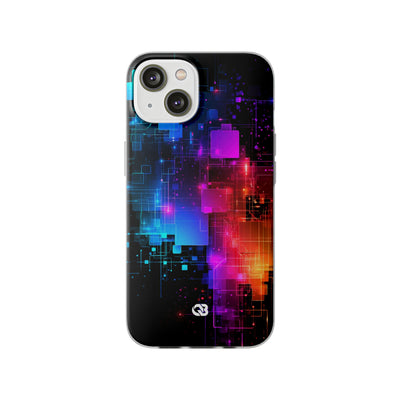 Spectral Circuit Grid · Lite Phone Case for iPhone ·  Black
