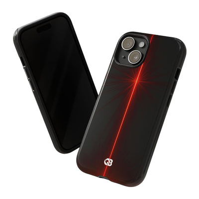 Red Tough Phone Case for iPhone - Crimson Flare Vector