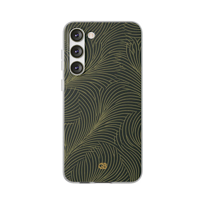 Green Lite Phone Case for Samsung - Dark Olive Plume