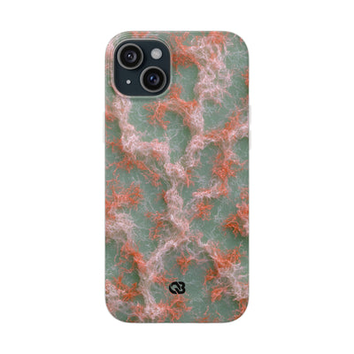 Coral Pixel Matrix · Lite Phone Case for iPhone ·  Green