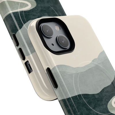 Green Tough 2.0 Magsafe Phone Case for iPhone - Misty Sage Valley