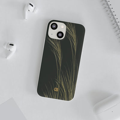 Golden Whispering Reeds · Lite Phone Case for iPhone ·  Green