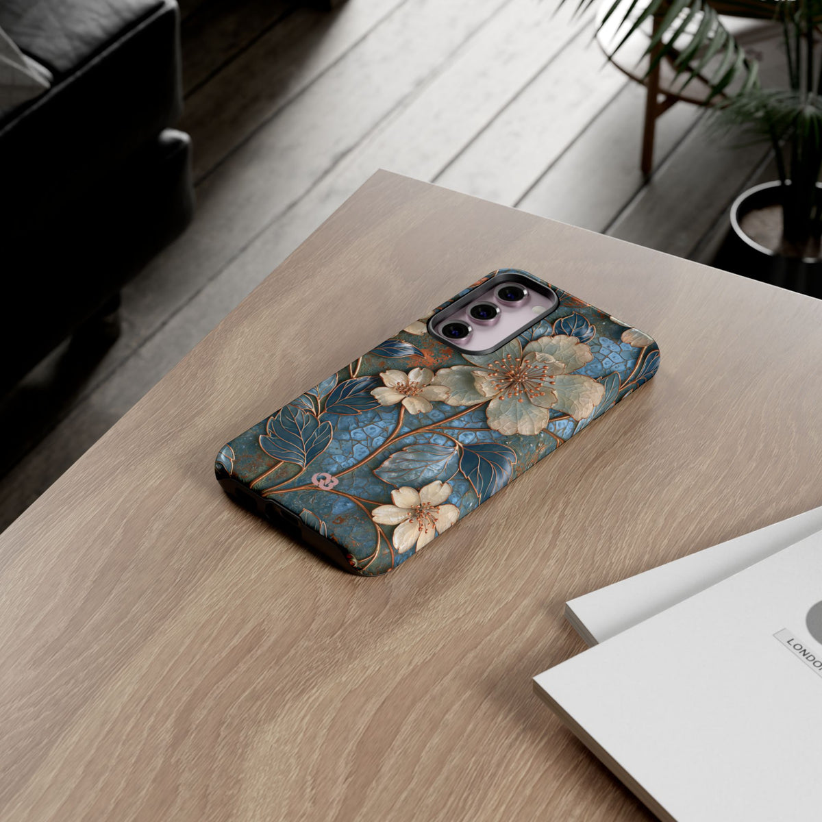 Gilded Blossom Reverie · Tough Phone Case for Samsung · Teal