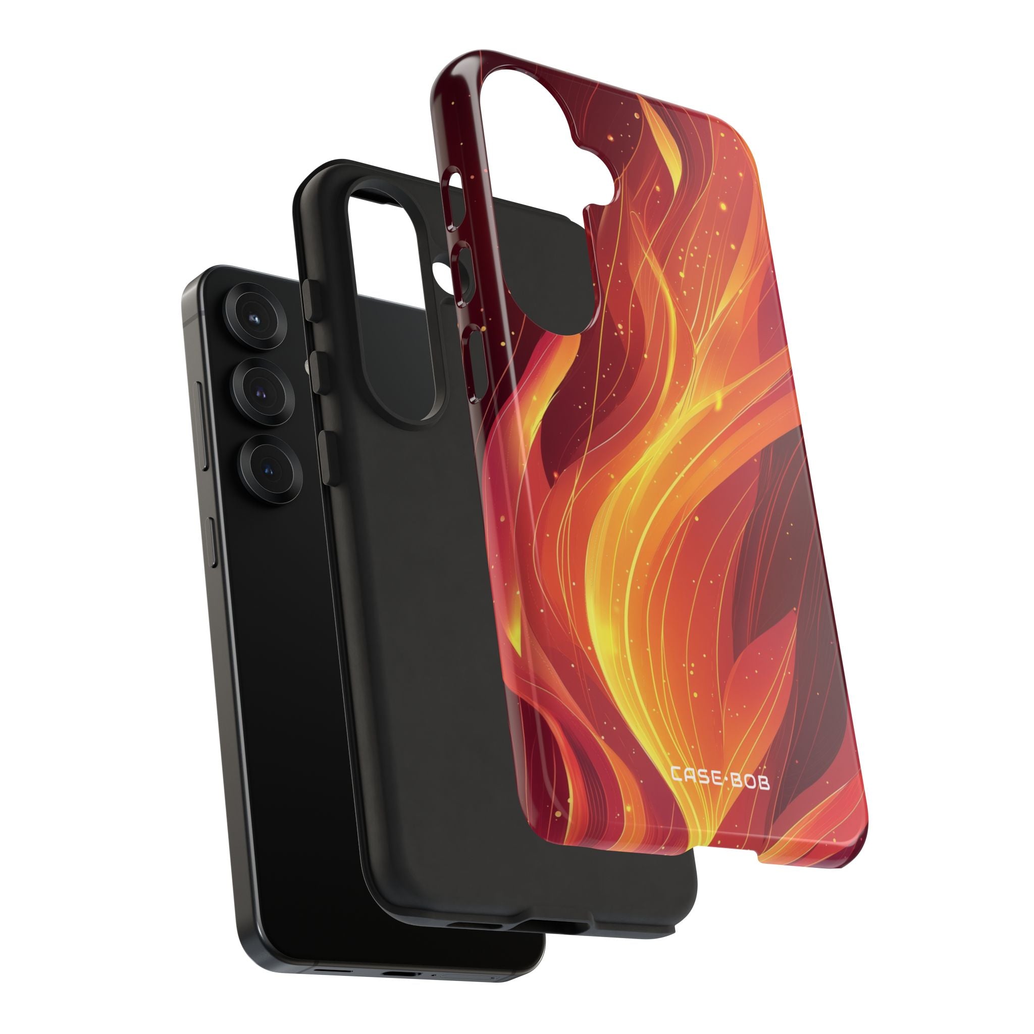 Flaming Flow Samsung S25 Cover - Tough
