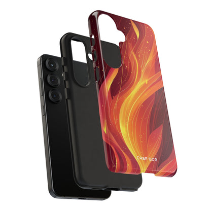 Flaming Flow Samsung S25 Cover - Tough