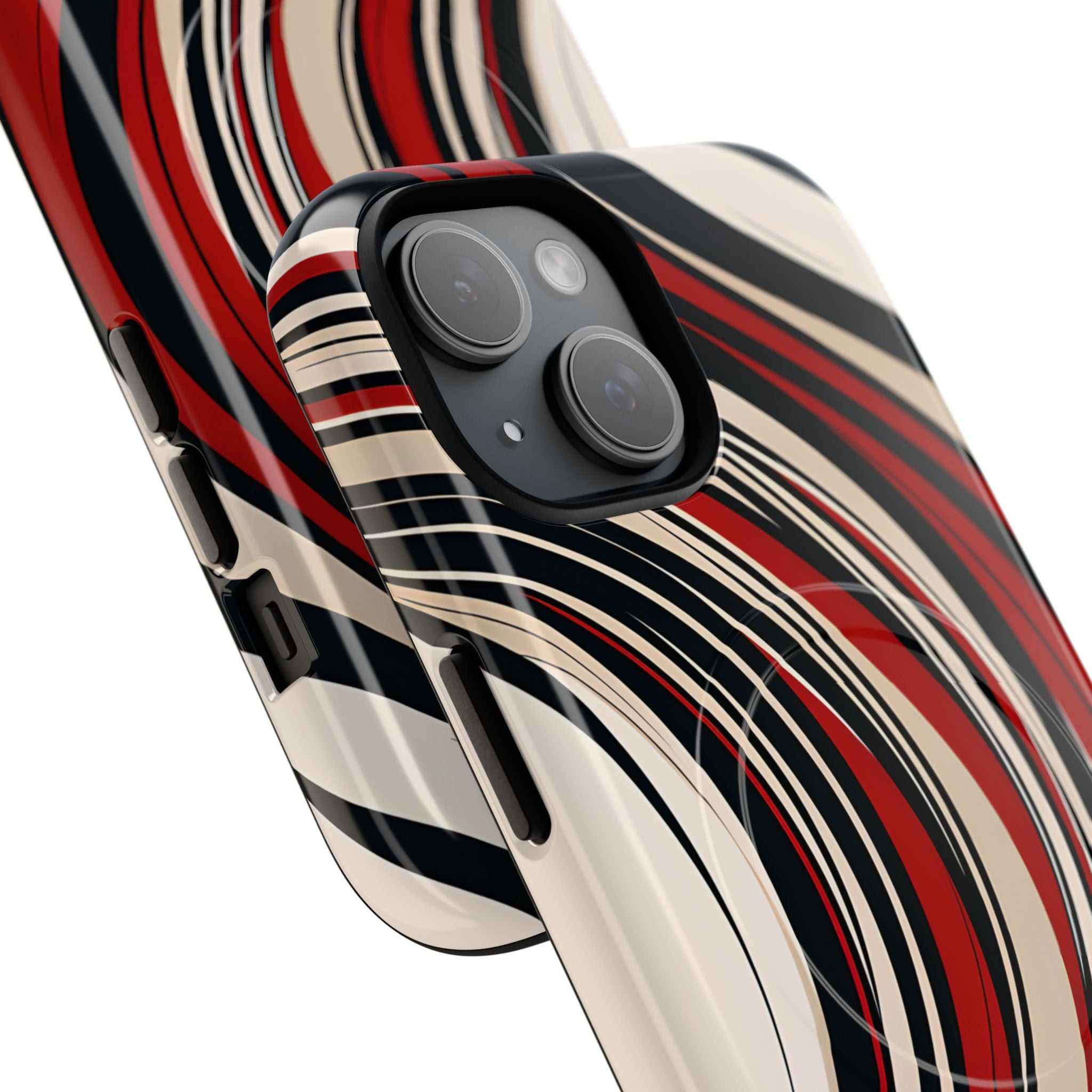 Crimson Flow Waves · Tough+ Magsafe