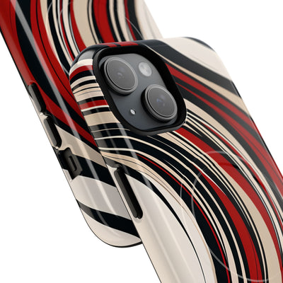 Crimson Flow Waves · Tough+ Magsafe