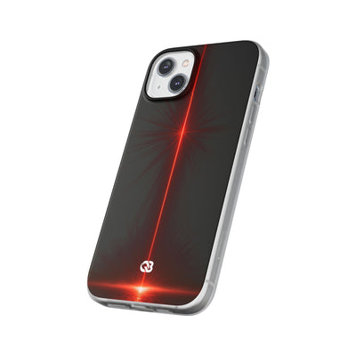 Red Lite Phone Case for iPhone - Crimson Flare Vector