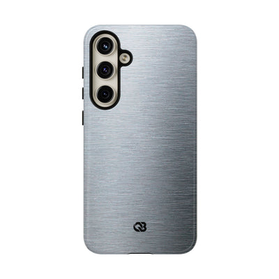 Brushed Aluminum · Tough Phone Case for Samsung · Silver