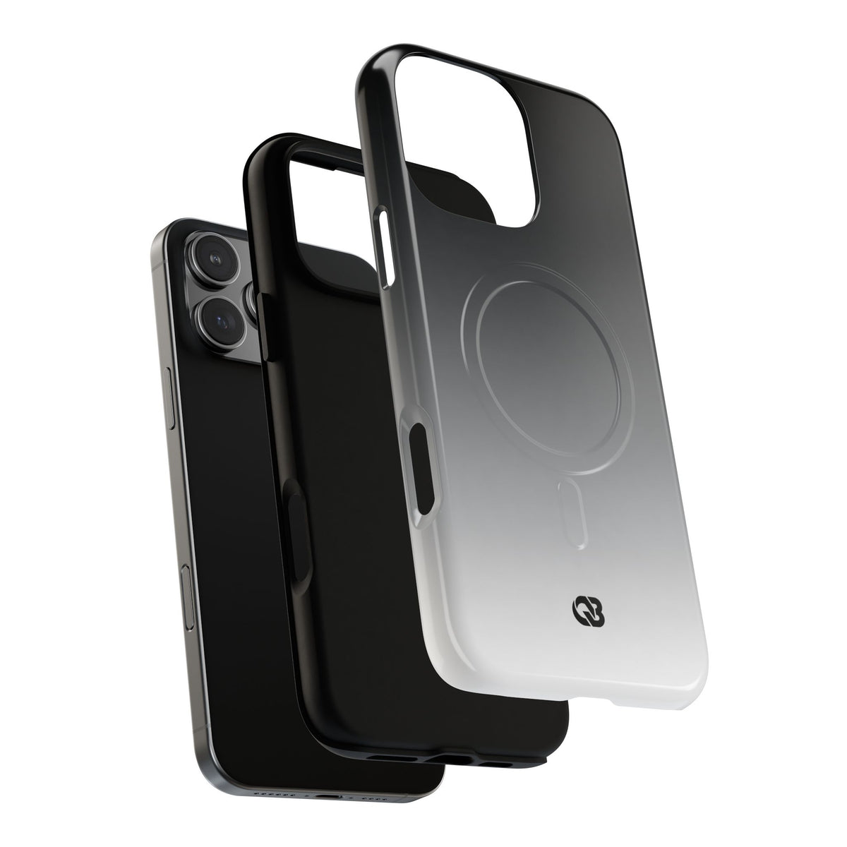 Noir Ombre Fade · Tough 2.0 Magnetic Phone Case for iPhone · Black