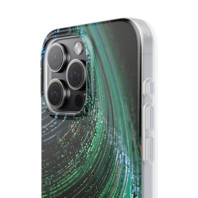 Orbital Data Stream · Lite Phone Case for iPhone ·  Green