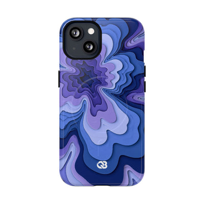 Periwinkle Strata Bloom · Tough 2.0 Magnetic Phone Case for iPhone · Purple