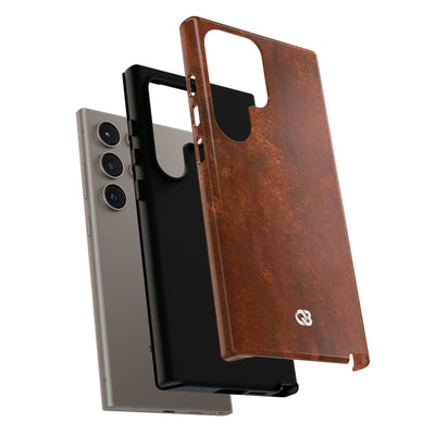 Orange Tough Phone Case for Samsung - Oxidized Iron Crust