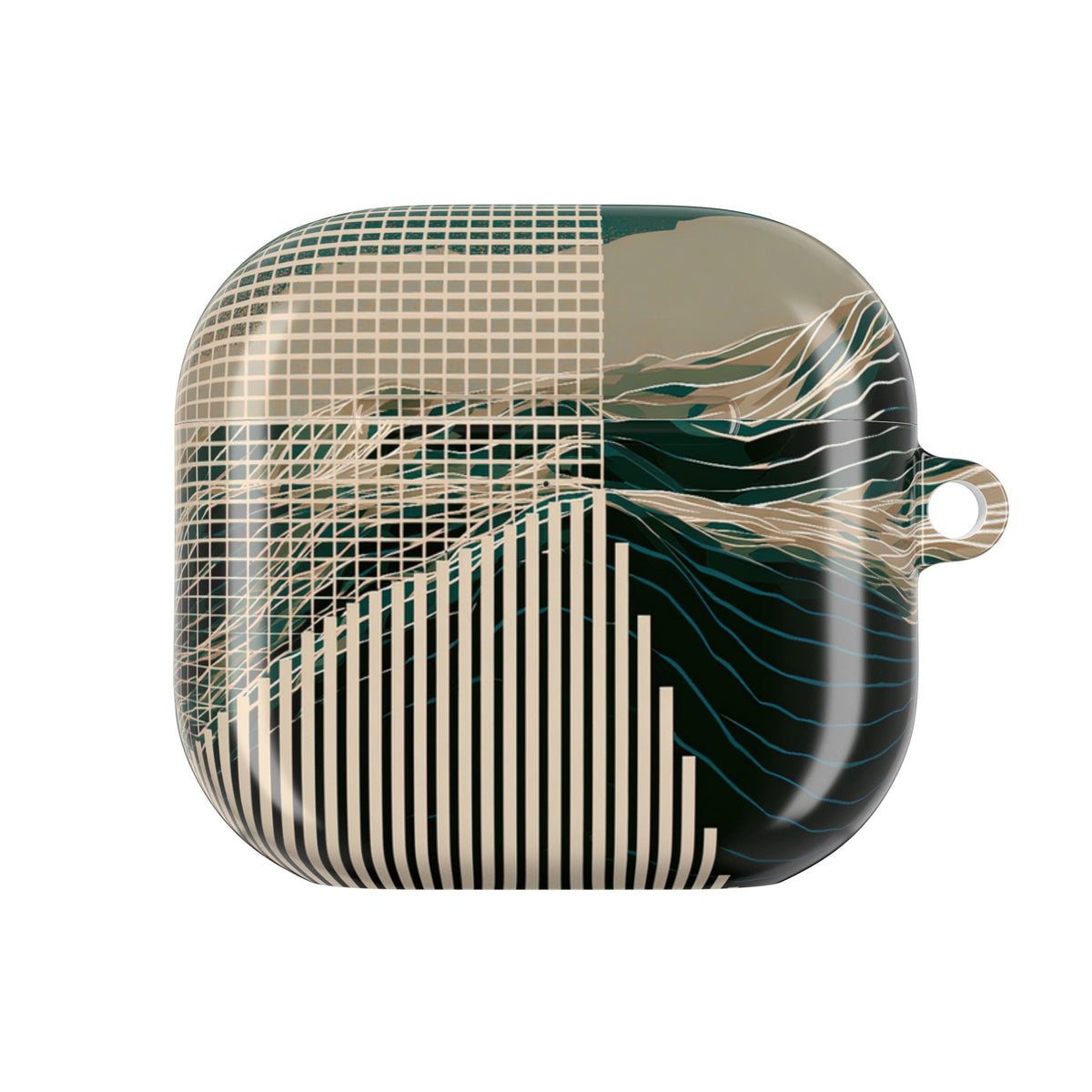 Orbital Terrain · Hard Case for AirPods & AirPods Pro · Green