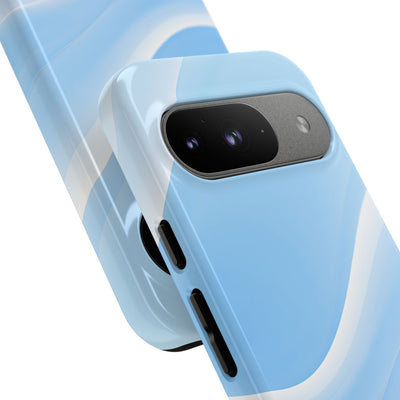 Blue Tough Phone Case for Google Pixel - Glacial Blue Silk