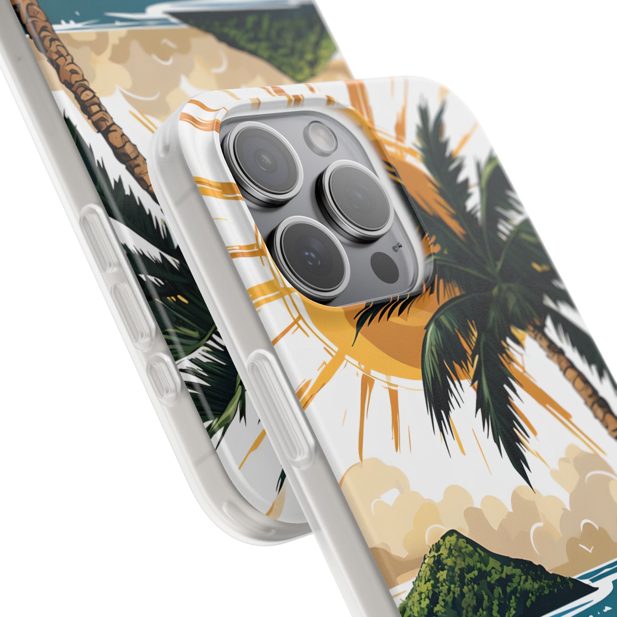 Radiant Coast Solitude · Soft Custodia per iPhone