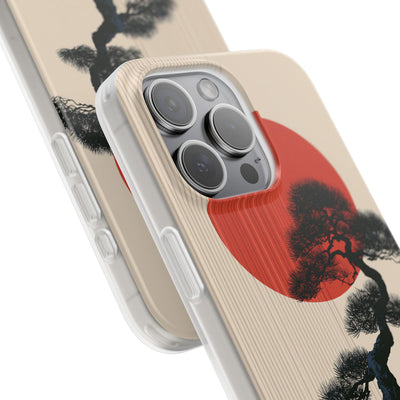 Beige Lite Phone Case for iPhone - Kyoto Crimson Pine