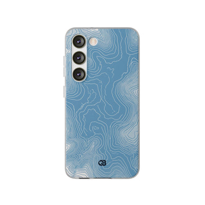 Blue Lite Phone Case for Samsung - Glacial Ridge Topo