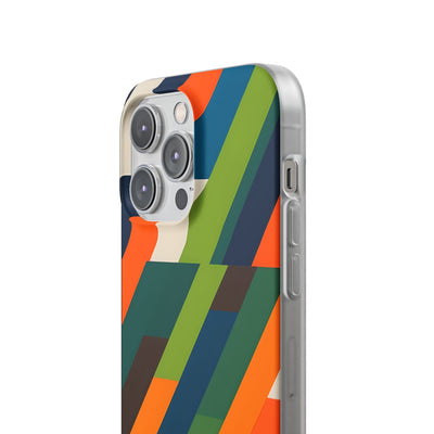 Angled Retro Mosaic · Soft Handyhülle für iPhone