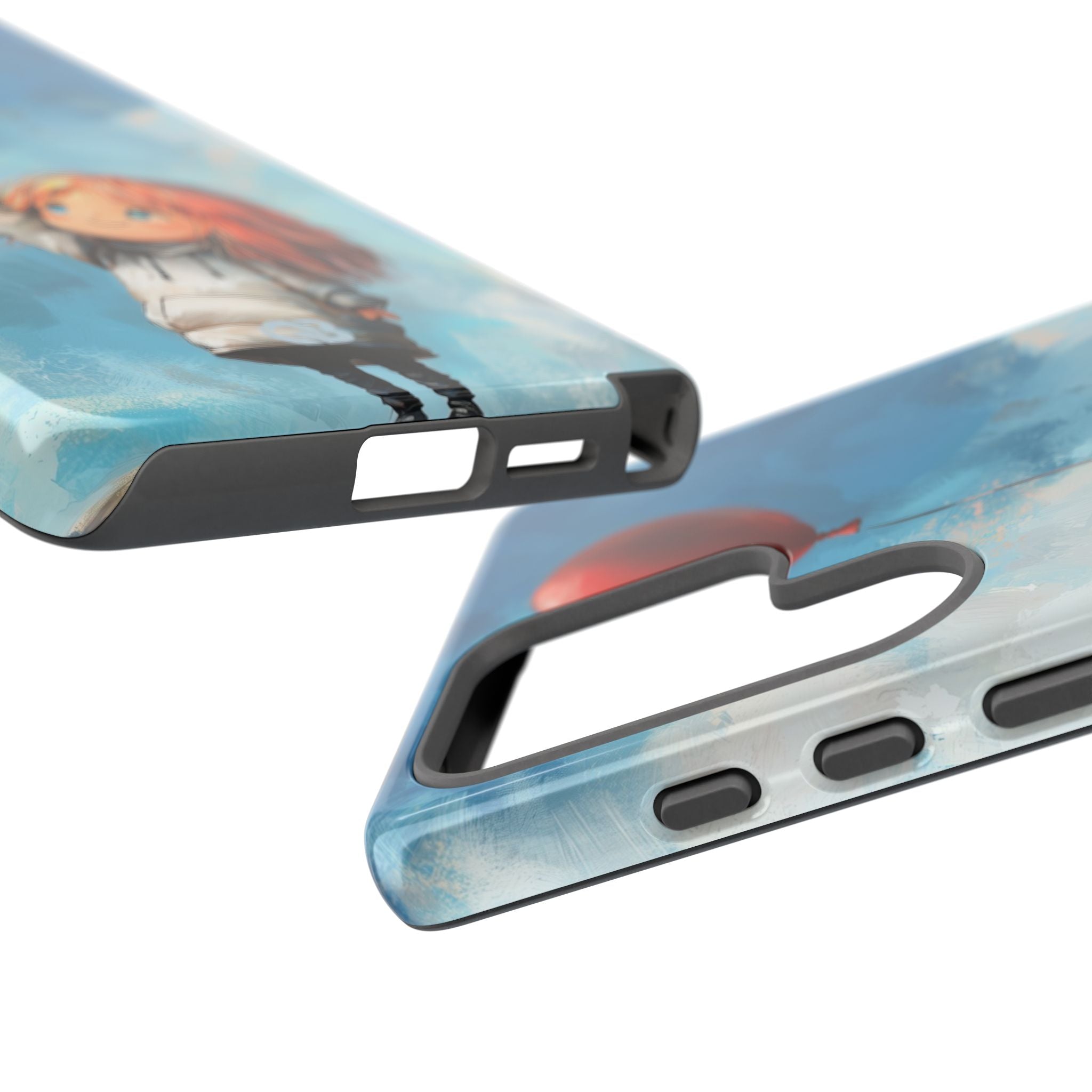 Crimson Heart Sky · Tough Phone Case for Samsung