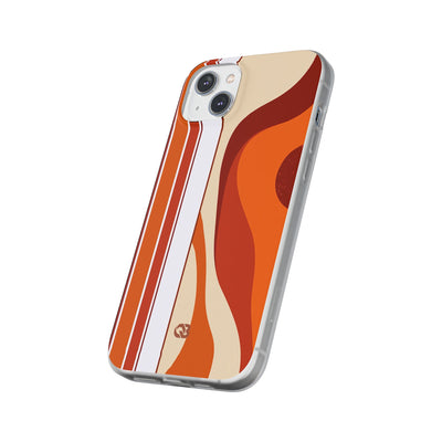 Orange Lite Phone Case for iPhone - Terracotta Metro Line