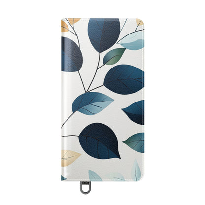 Navy Leaf Veins - Samsung S25 Ultra Case - Lompakko